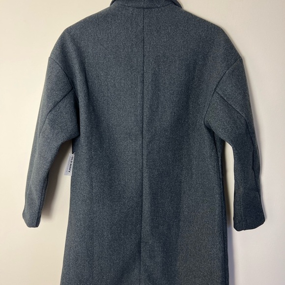 OLD NAVY Womens Long Line Cardigan Green PeaCoat Small Flat Front Winter Warm - Picture 11 of 16